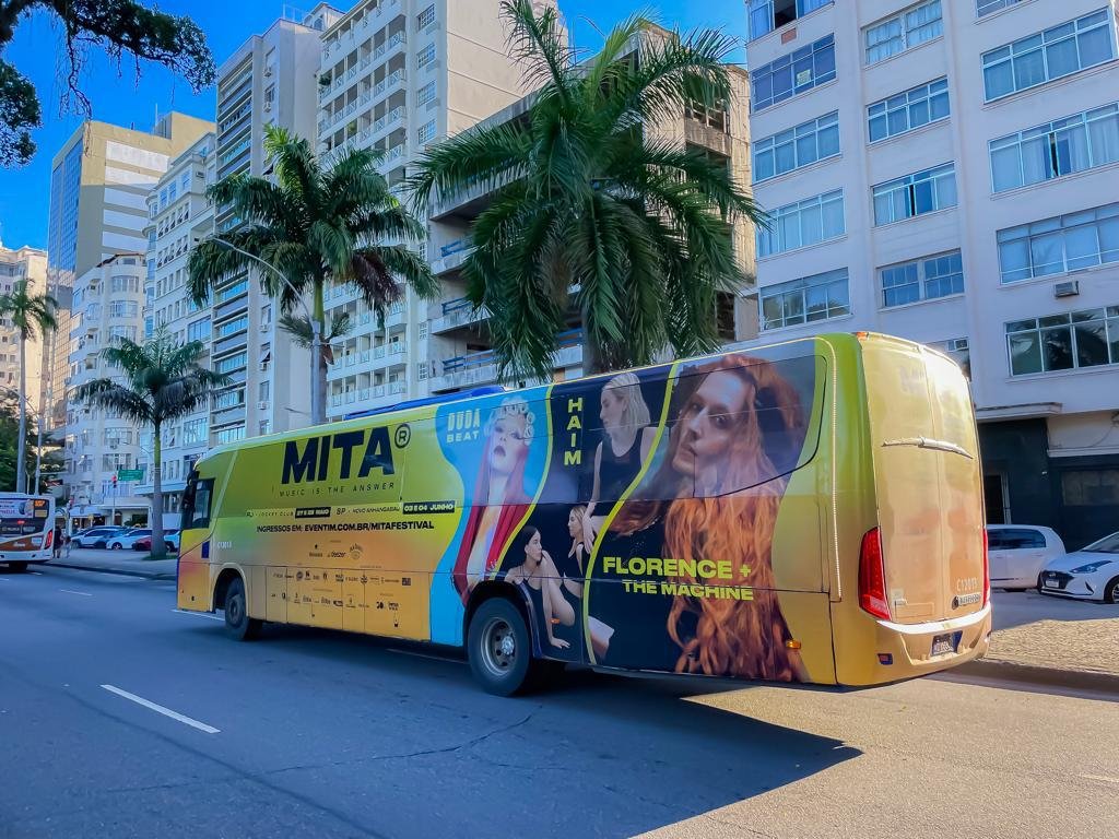 Festival MITA ganha força na divulgação com anúncios em ônibus